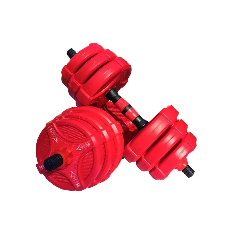 

4 Modes dumbbell set 33Lb 44Lb 66Lb 6-in-1 Multi functional Adjustable Barbell Kettlebell dumbbell, Red blue black