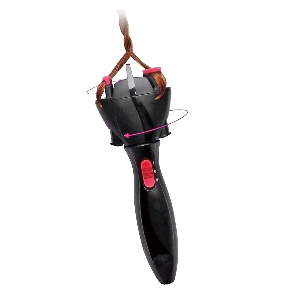 

Long hair braid DIY style automatic hair braiding machine, Black