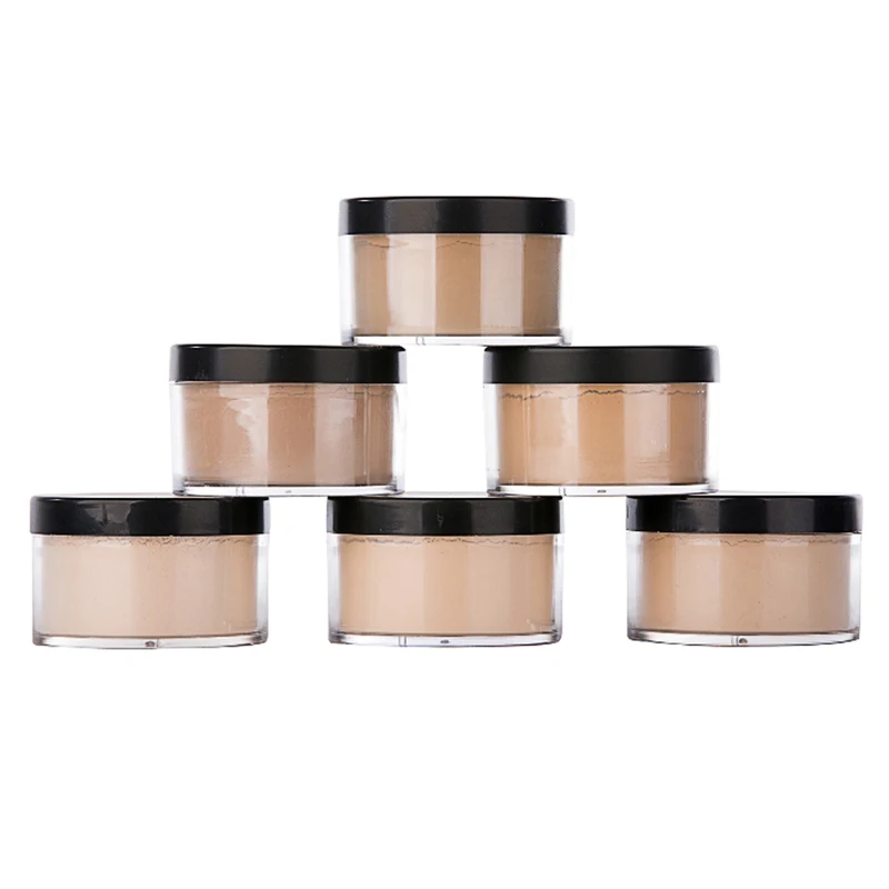 

2019 new makeup for private label loose powder foundation 30ml 80g 7colors Waterproof long lasting, 7 colors for choose
