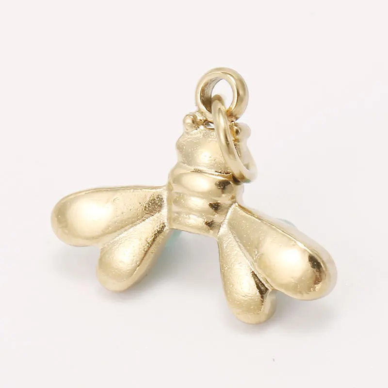 

High Quality Stainless Steel Insect Cicada Diy Earrings Desinger Bracelet Charms Pendants For Jewelry Making