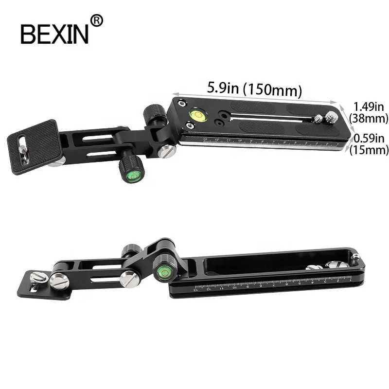 

BEXIN 150mm Length SLR Cameras holder Base Lens Bracket Telephoto Plate Arca Swiss Quick Release Mount Plates for bird watching