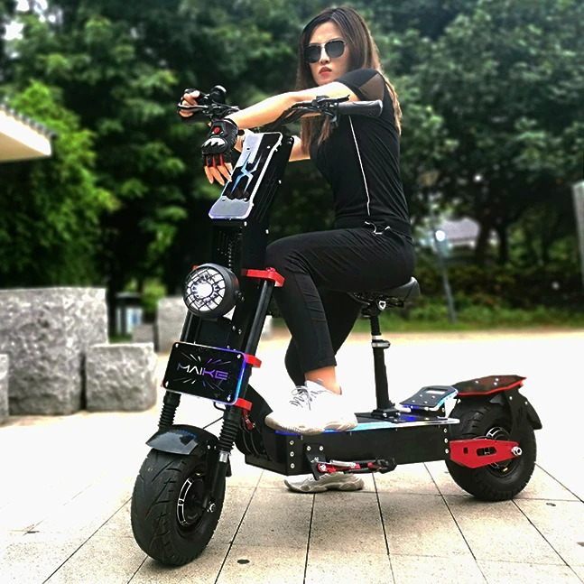 

2021 powerful e scooter Maike MKX 8000w electric moped scooter dual motor scooters long range 130km