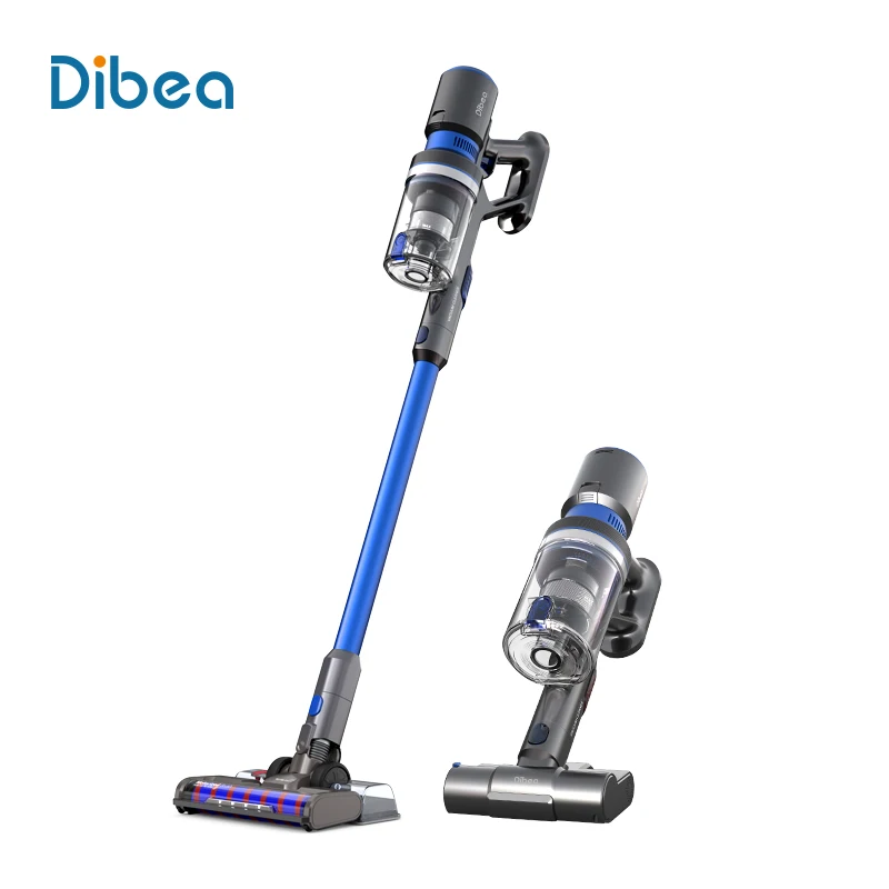 

Dibea 2 in 1 Dry Wet Mopping Stick Cordless Vacuum Cleaner 27000PA Powerful for Hard Floor Carpet Pet Hair and Washing
