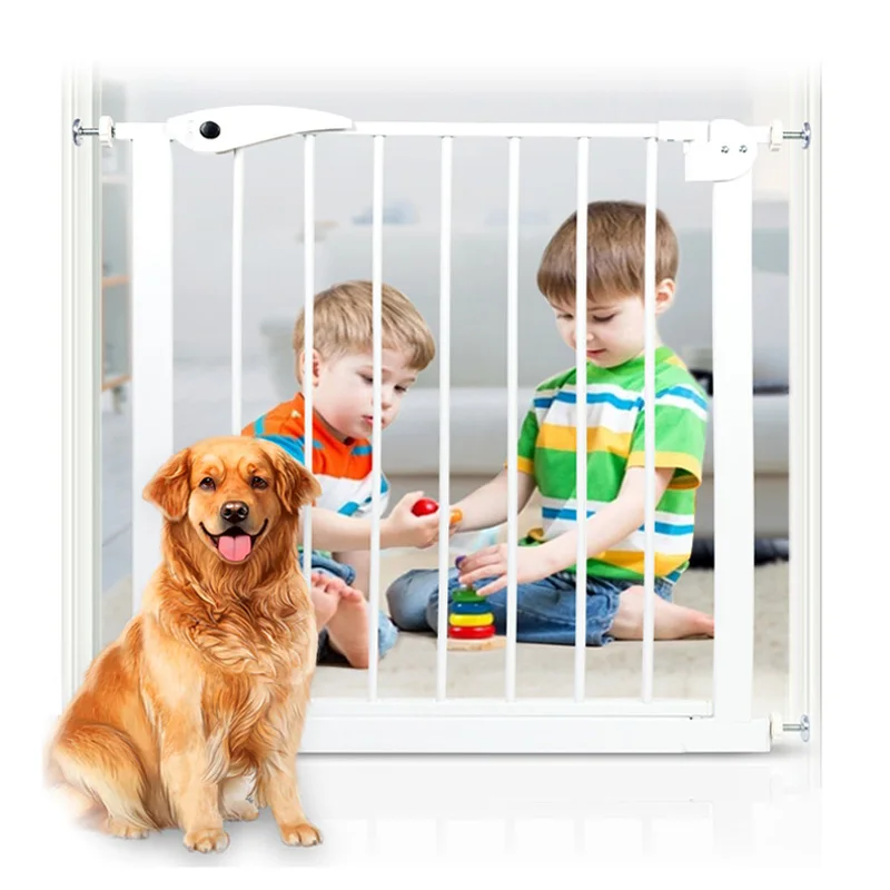 

High Quality Horizontal Pet Fences, Manufacturers Mounted Indoor Pet Barrier/, White