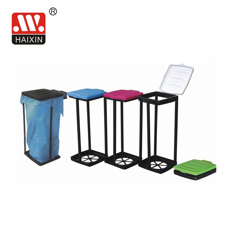 

Plastic Frame Portable Trash And Garbage Bag Holder For Kitchen,Camping Portable Using, Black,white,red,blue,green