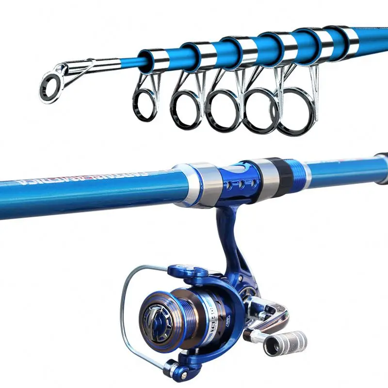 

2020 Fishing Rod And Reel Set Combo, Blue