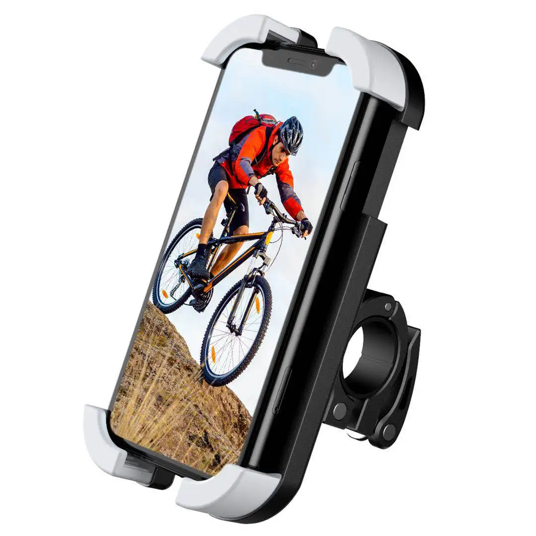 

Universal 360 Degree Rotating Bicycle Phone Mount Flexible Mobile Phone Holder, Black