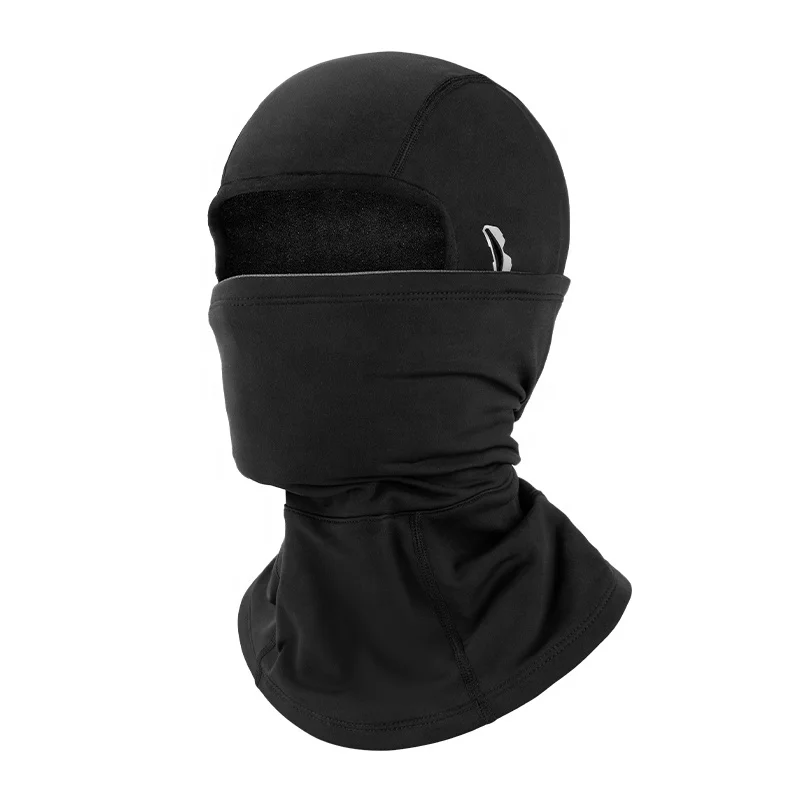 

Winter warm mask face protection ear protection windproof wool mask outdoor sports riding equipment with filter, Black