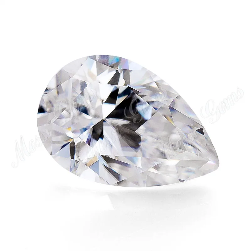 

Messi Jewelry Pear Cut 1.5mm To 16mm DEF GH color Moissanite, White