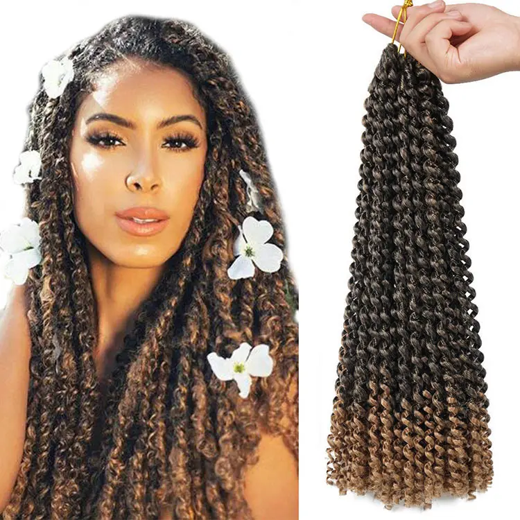 

Syntheyic Passion Twist Hair Long Water Wave Crochet Braids Hair