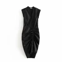

2019 fashion pretty polyester black office woman bodycon dress sexy