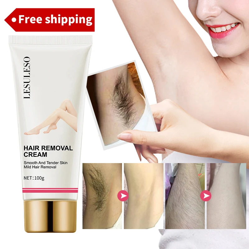 

Oem Custom Logo High Effect Women Men Body Armpit Crema Depilatory Permanent Painless Hair Removal Cream