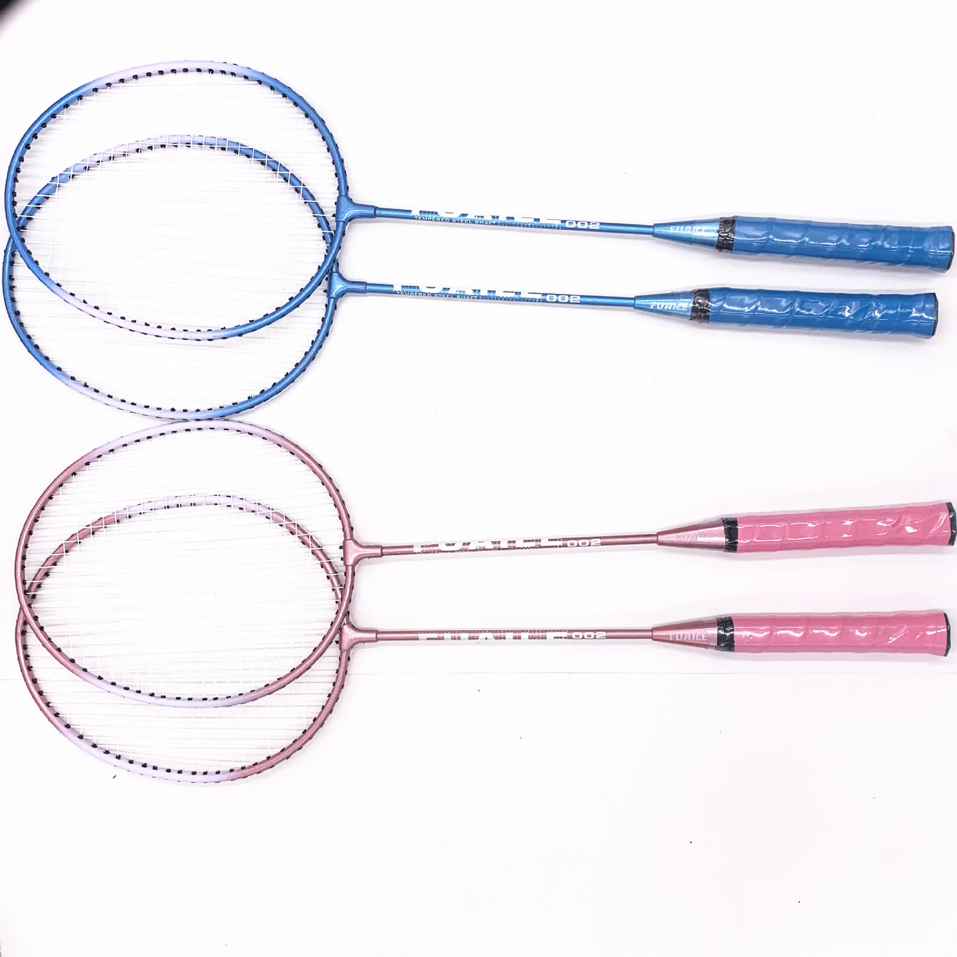 

2pcs Badminton Rackets And Carrying Bag Set Badminton Racquet Set Indoor Outdoor Sports Accessory Beginner Training Rackets -40, Pink,blue