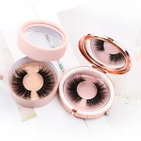 

Black cotton band available OEM 3D mink strip eye lashes mink false eyelash in private package