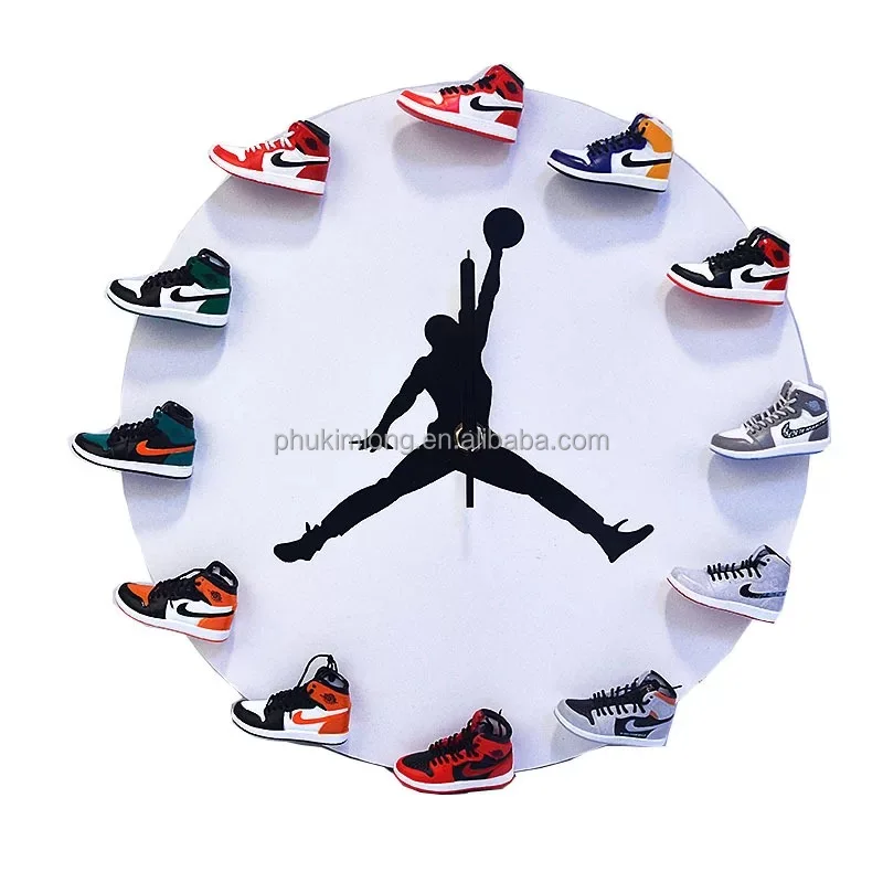 

aj sneaker wall clock AJ mini sneakers clock, Customized color