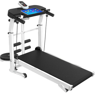 

2021 hot sales new arrival high quality treadmill with LCD screen for running portable folding treadmill running machine, Black and customizable