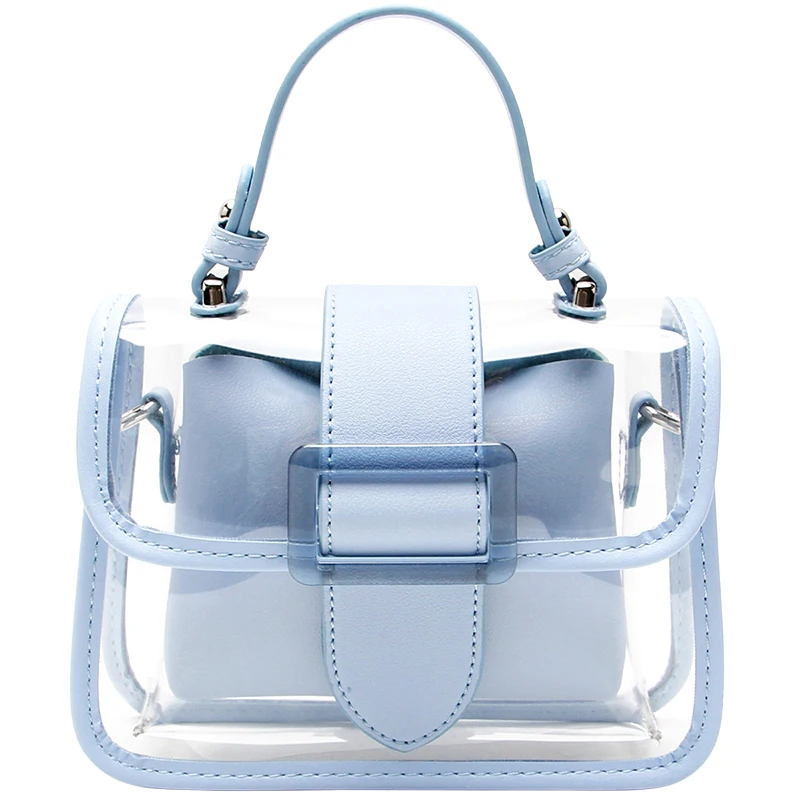 

2022 Factory wholesale Fashion Clear PVC Transparent Tote Crossbody Shoulder Bags Women Handbags