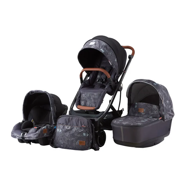 

2020 Newest Travel System baby strollers 3in1 Factory wholesale High Quality Baby pram Wtih Carseat Carrycot Baby twin Stroller