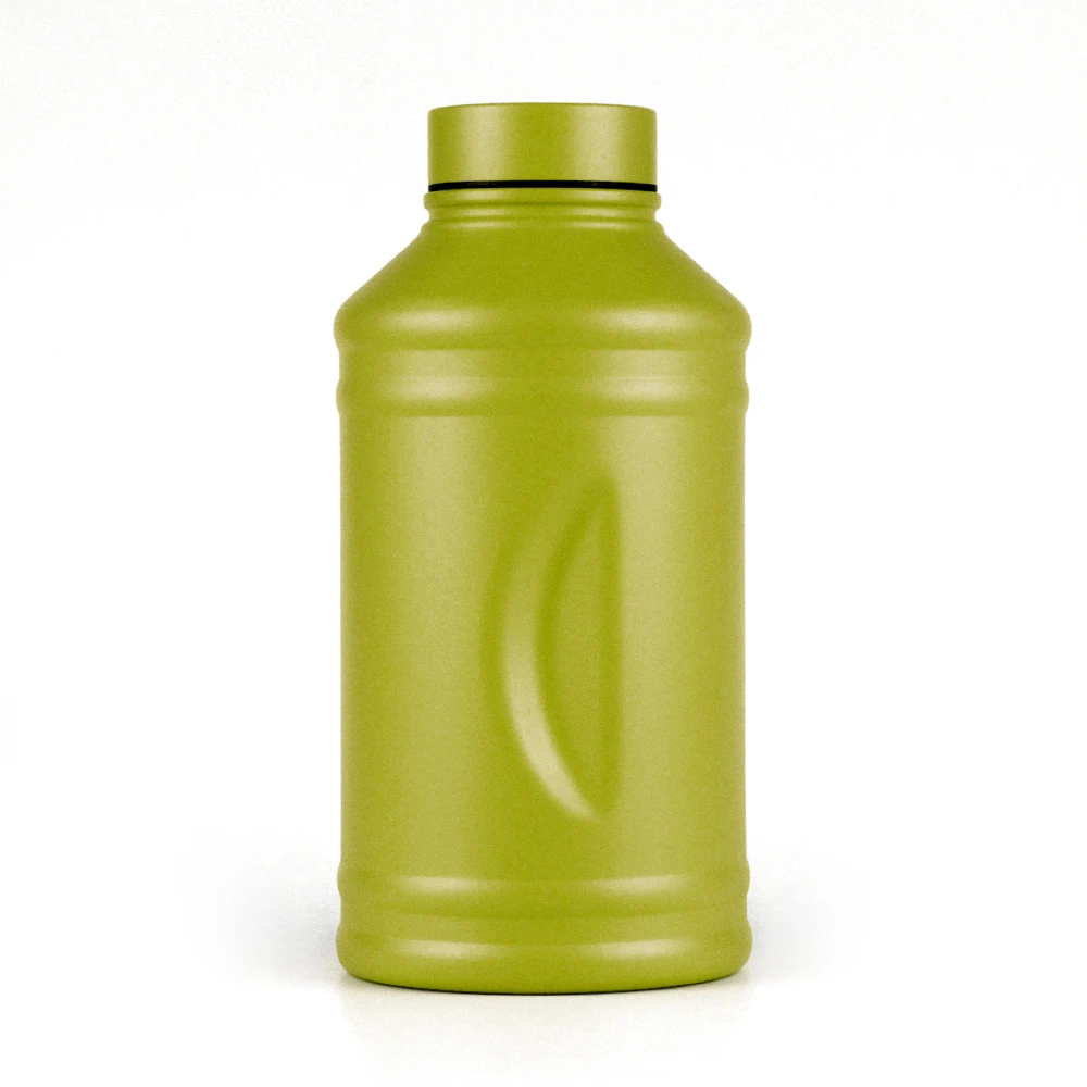 

74OZ Portable stainless steel water bottle sport lid single wall water bottle, Transparent/custom