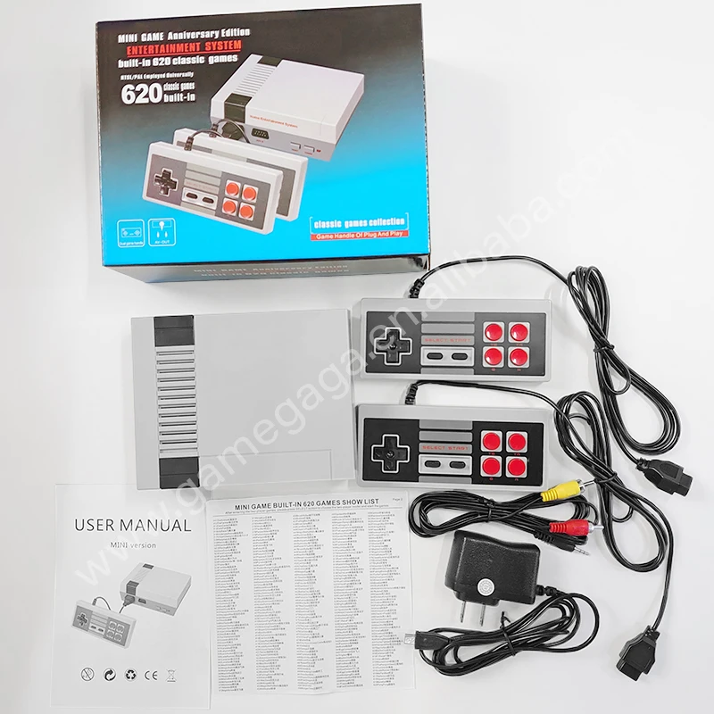 

8 Bit Retro Mini TV Video Game Console consolas de video juegos Built-In 620 Classic Games for kids gift