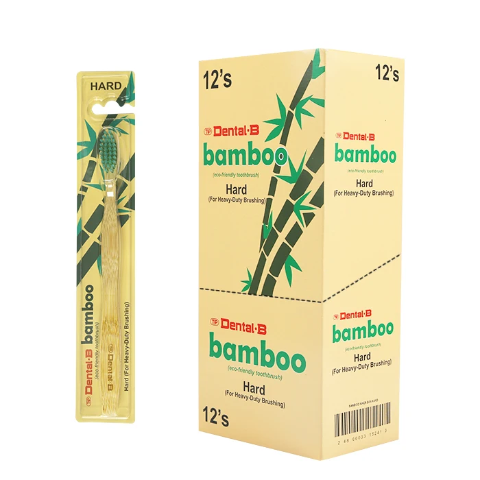 

CE Approved Eco- friendly Hard Charcoal Bristles OEM Bamboo Toothbrush with Customized Packing and Logo