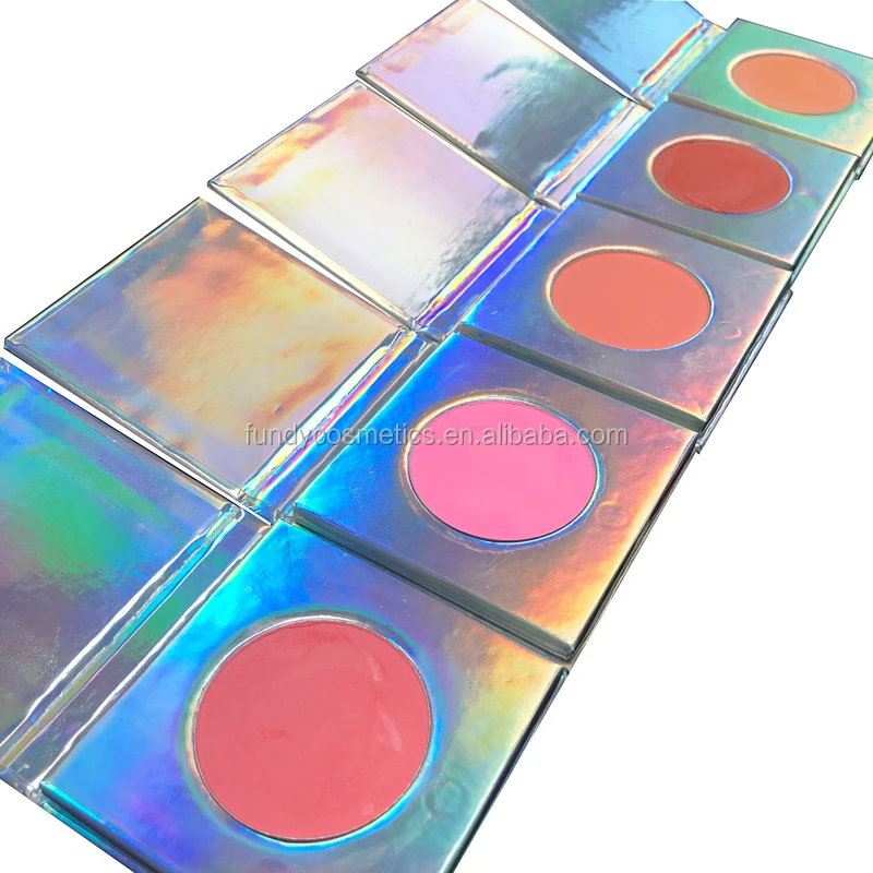 

Private Label Silky Cheeks Blusher OEM holographic packaging Single Blush palette