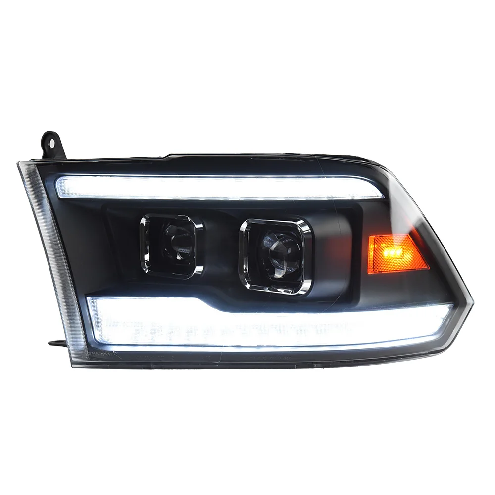 

2 PCS Car Lights Parts For Dodge RAM 1500 2500 3500 2009-2018 Head lamps LED Headlight LED Dual Projector FACELIFT