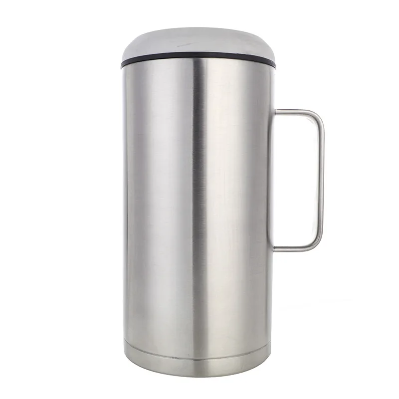 

DD628 40oz High Capacity Stainless Steel Tumbler With Handle Cooler Cold Bottle Cup Sleeve Vacuum Insulation Mug, 3 colors