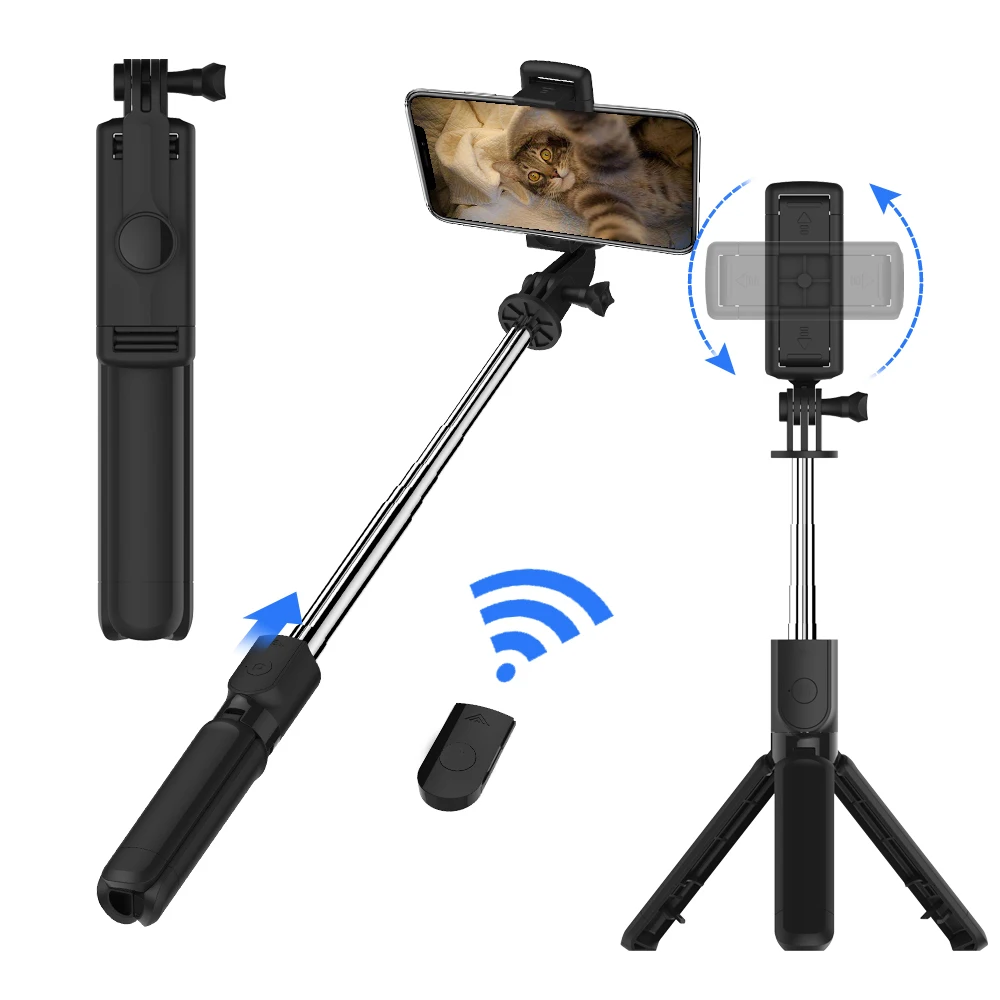 

High Quality Amazon Hot Sale Tripod Handle Portable Blue-tooth Remote Control S03 Selfie Stick