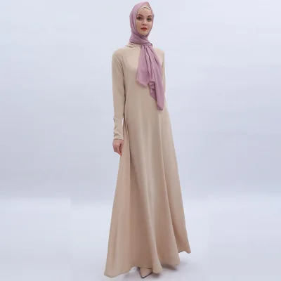 

LSY180 Fashion hijab dress solid color Islamic Clothing Fashion Front Open Kimono Arabic Style Dubai Muslim Abaya, Shown