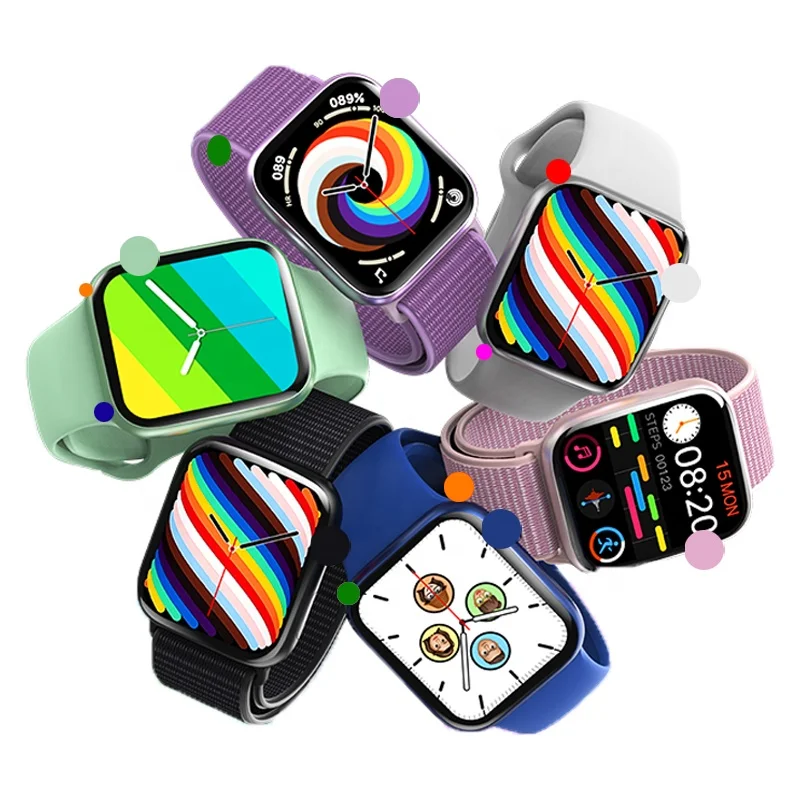 

Original HW19 Smart Watch WearFit Pro 1.77 Inch Large Screen 3D UI Voice Call Double Button Nylon Strap Reloj Smart Watch HW19, Pink, red, blue, green, purple, gray , black