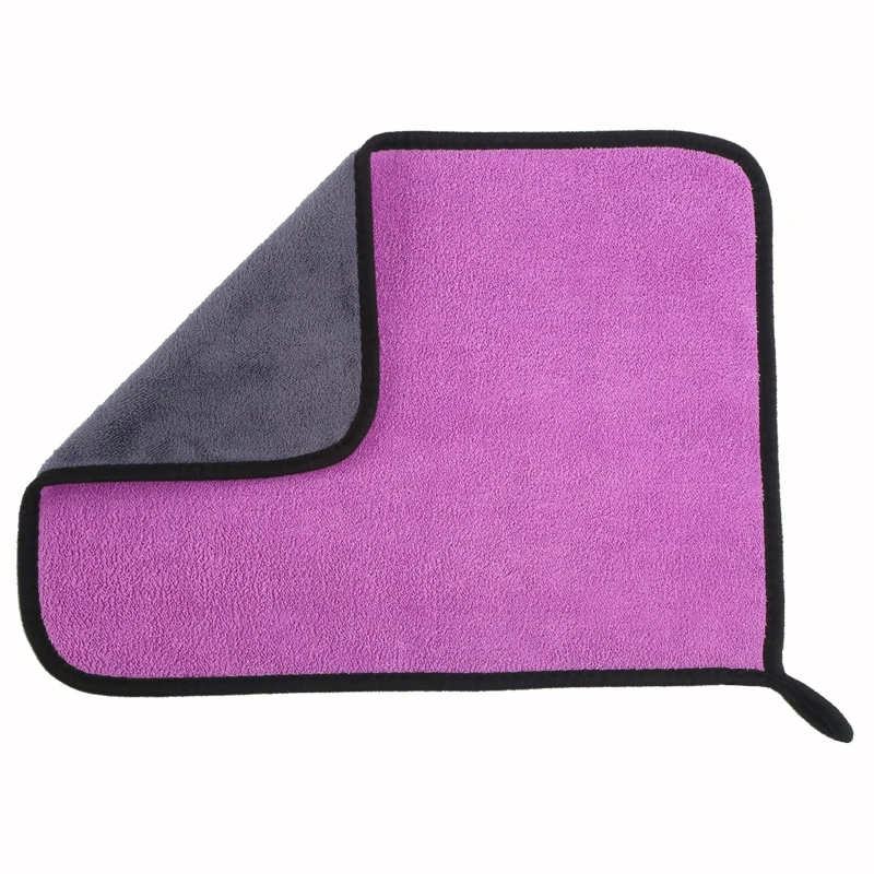 
microfiber cloth car wash or cleaning towel with two sides 