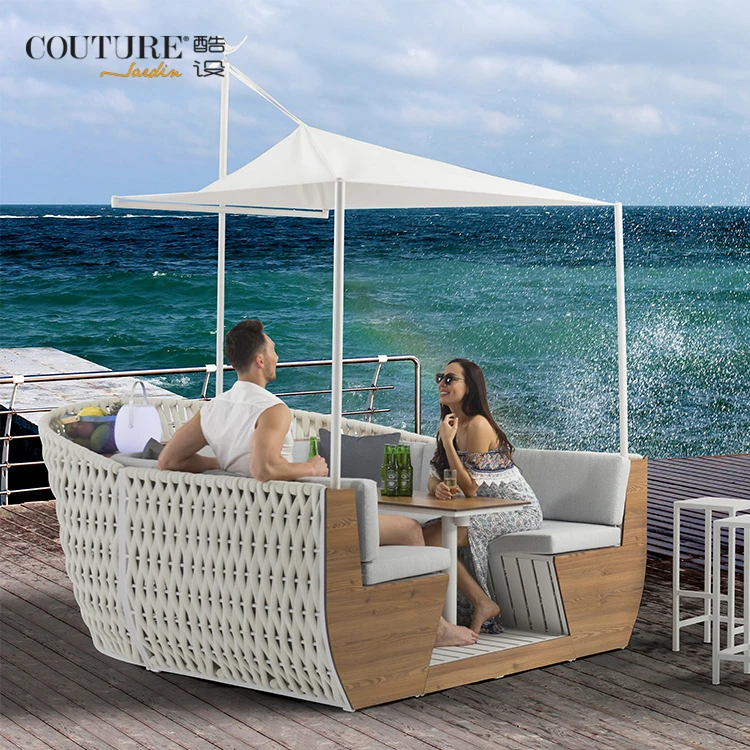 Couture Jardin Cruise Outdoor Sofa Rattan Furniture Outdoor Garden Sofa Bed Garden Sofas Round