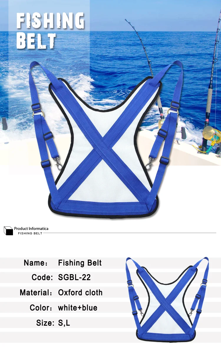 oxford cloth adjustable fishing fighting belt