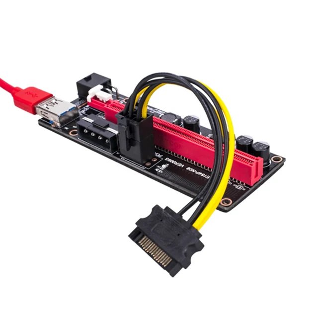 

009 Card Extender PCI Express Adapter USB 3.0 Cable Power 6Pin PCIE 1X to 16X Riser Card VER009S 009S Pci-e