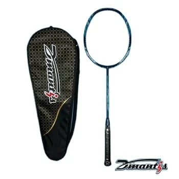 Dmantis D008 Professional Badminton Racket Full Carbon with Soft Hardness and Laser Painting Surface for Play
