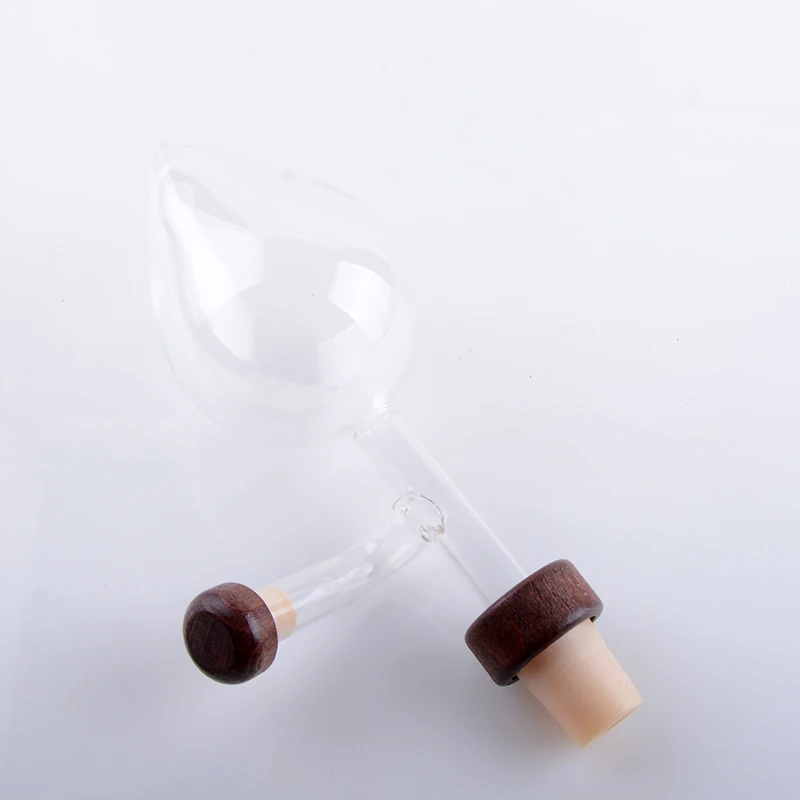 
hand blown glass wine aerating pourer spout 