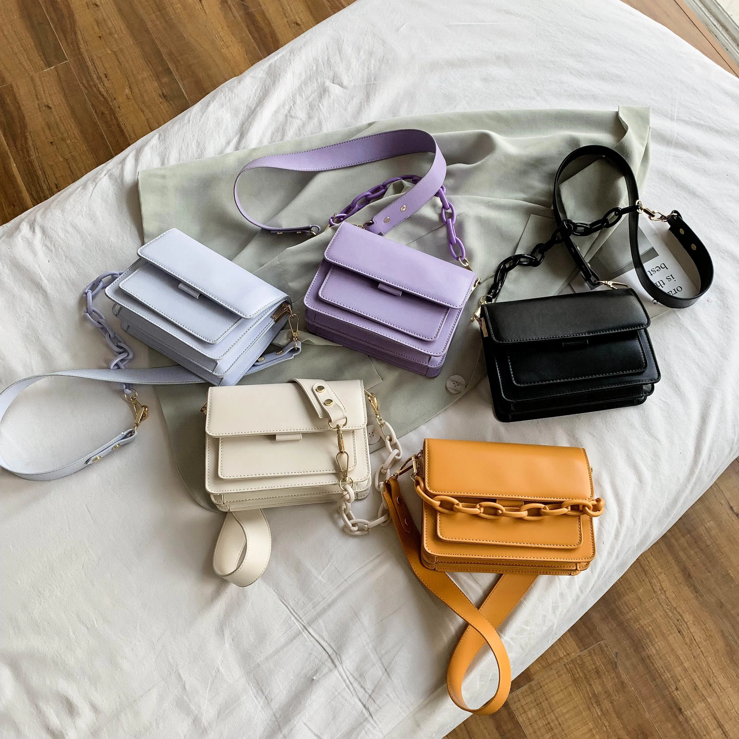 

Summer Solid Color Women Purse Acrylic Handle Women Hand Bags Crossbody High Quality Custom Crossbody Bags Shoulder For Women, Customized color