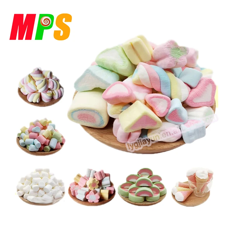 
Halal Packed in Bag /Jar Twisted Marshmallow 