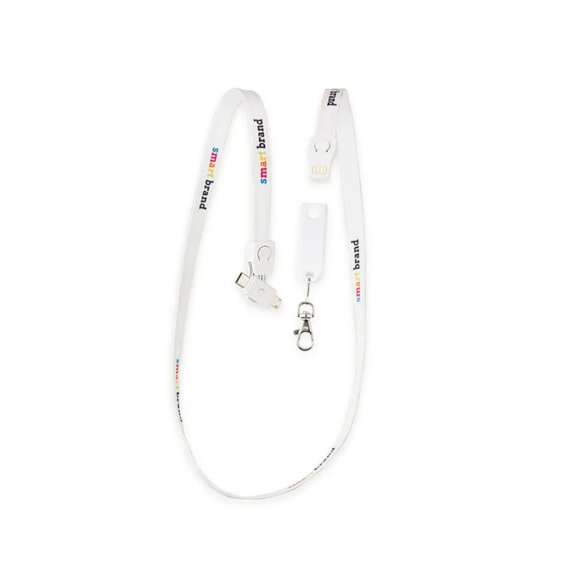 

2020 gadget lanyard USB charging cable with whole sale price corporate gift 3 in 1 charging cable