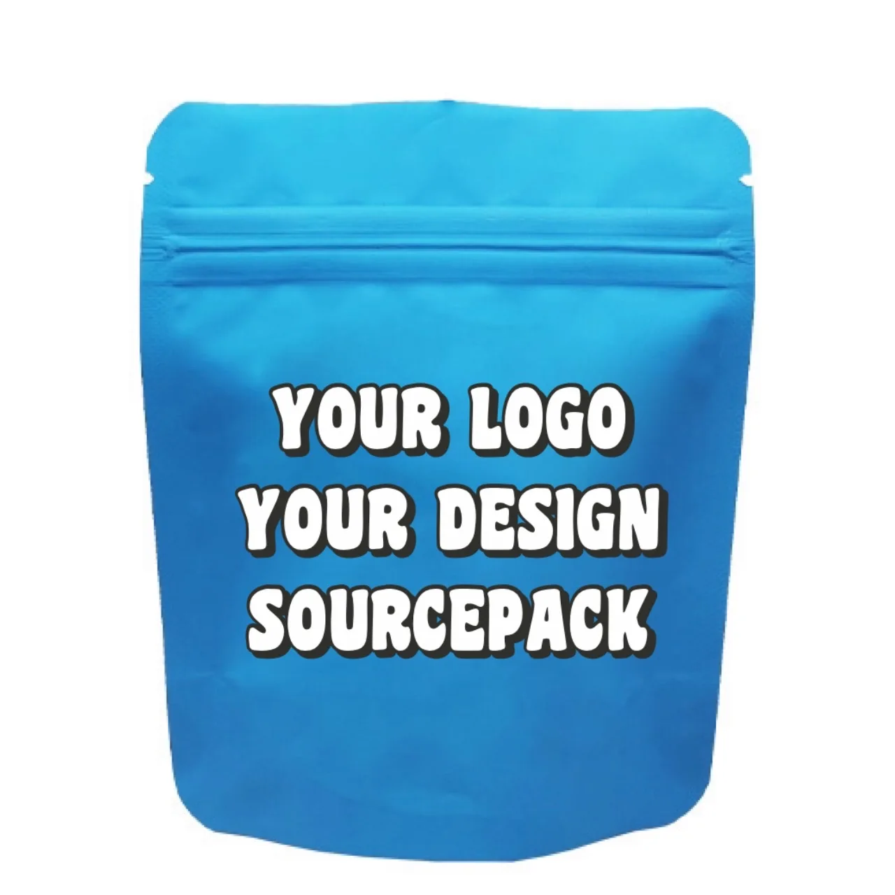 

Sourcepack Seal Printing Snack Doypack Food Resealable Packing Printed Pouch Zip Lock Custom Plastic Ziplock Logo Packaging Bag
