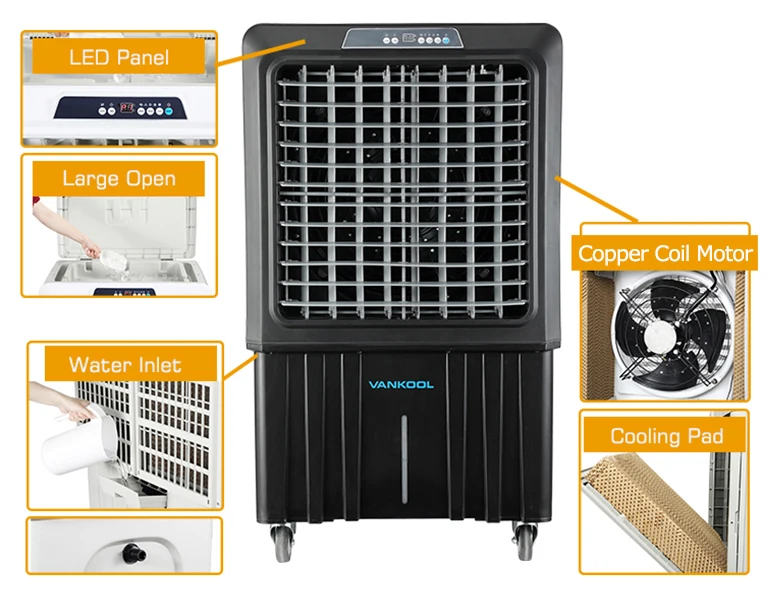 Vankool Portable Evaporative Cooling Air Cooler Factory Air - What Is A Portable Evaporative Air Cooler
