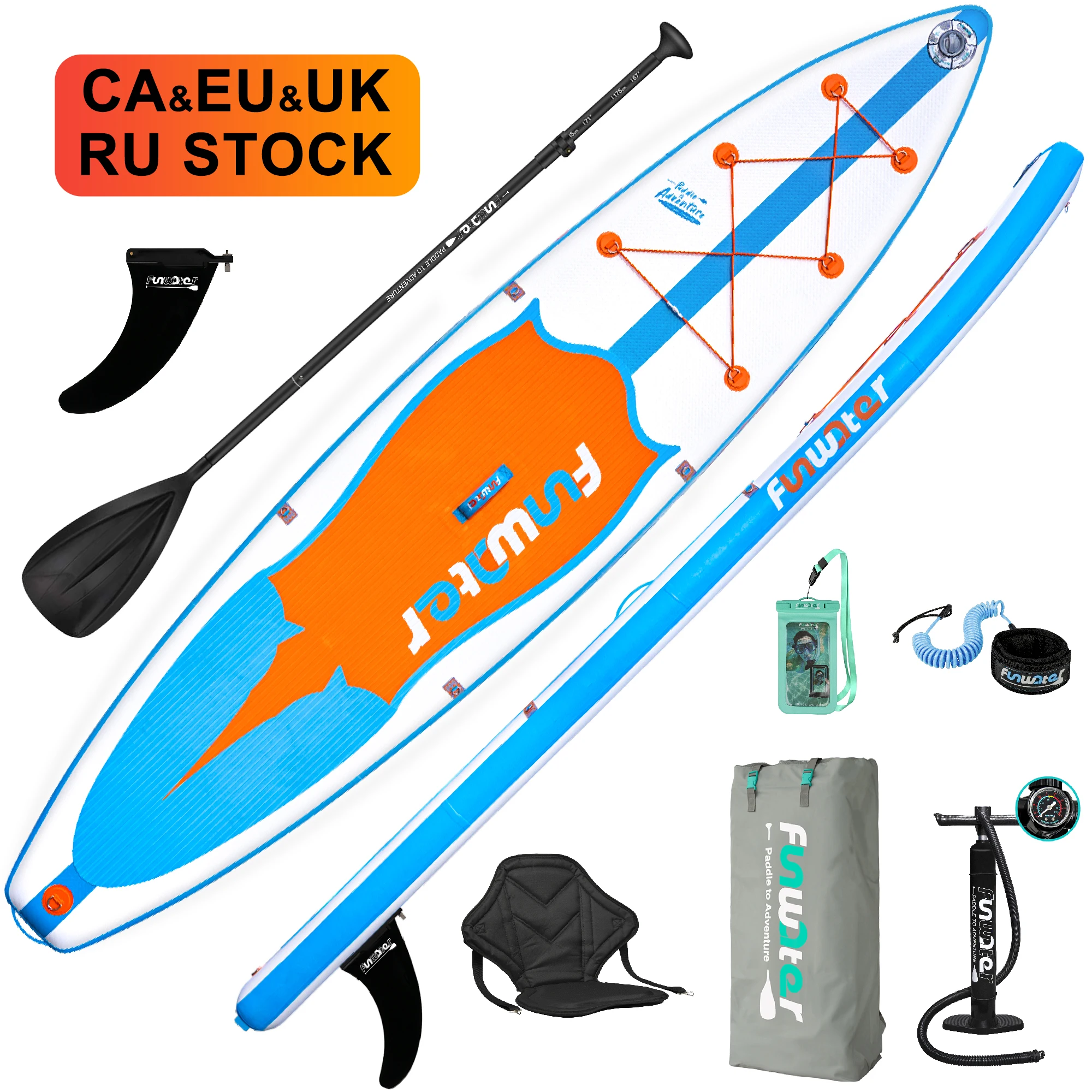 

FUNWATER Dropshipping OEM sup board stand up paddle board isup paddle clear stand up paddle boards