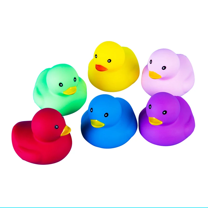 

Bulk floating squeaking shower kids bath toy little small 2'' blue purple colorful rubber duck