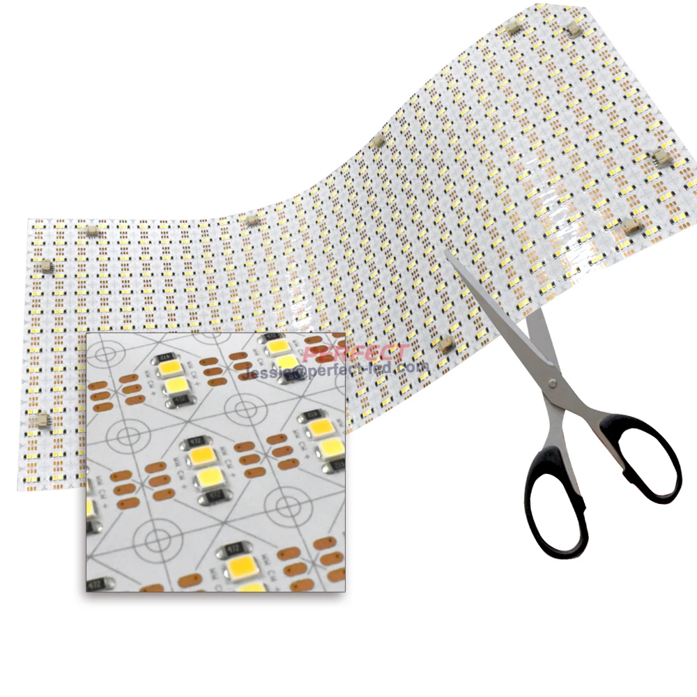 

new led light sheet CCT white to warm white smd2835 840led cri80 white led strip sheet