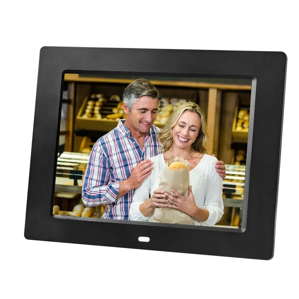 

Screen 4 to 3 ratio DPF8009 wall and table HD display 8 inch digital photo frame with video loop play