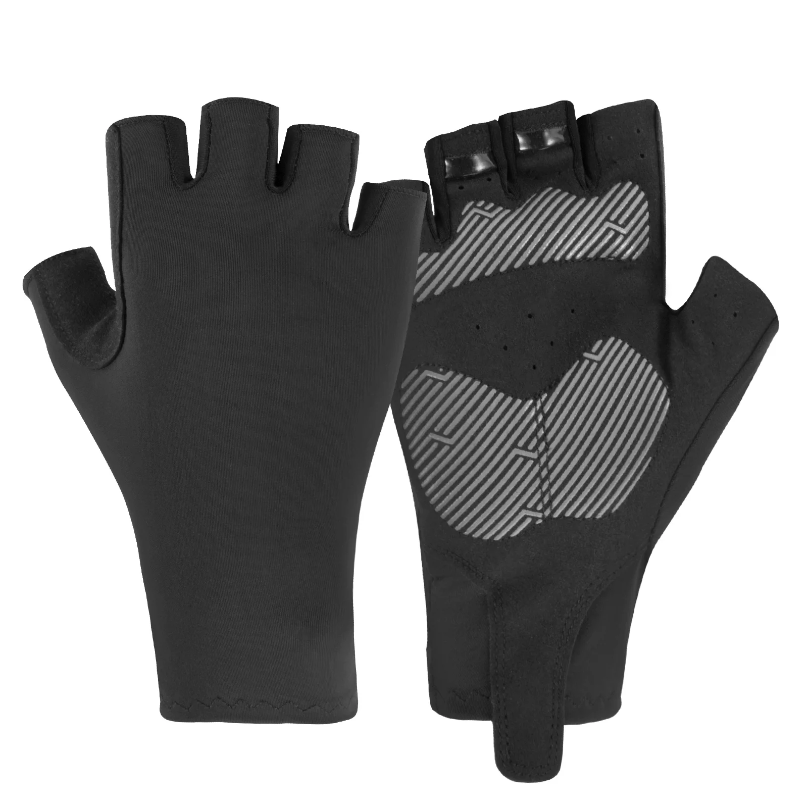 

Top Design Half Finger Custom Logo Pro Racing Mountain Road Sportswear Bicycle Riding Gloves Black Bike Hand Cycling Gloves, As show