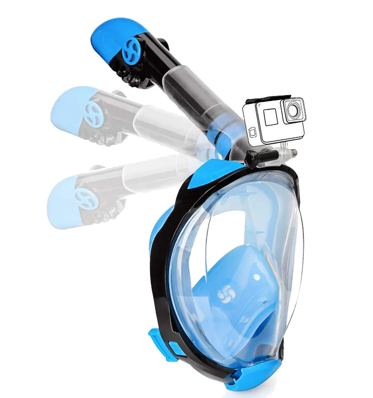 

2020 Quick Release Easy Breath Free Diving Professional Full Face Snorkel Mask