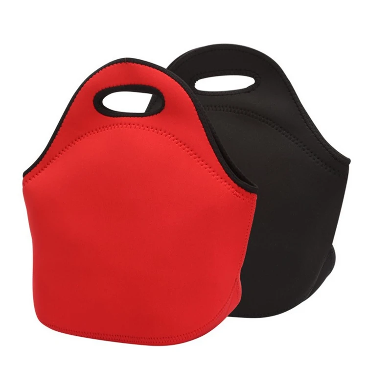 

Water Resistant Red Neoprene Portable Children's Lunch Tote Bag For Mother, Red, purple,black, green