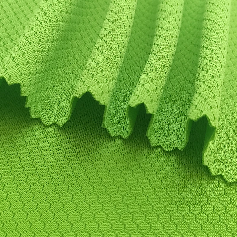 White Honeycomb Mesh Fabric for Football Jersey Soccer Uniform Sports T-shirt